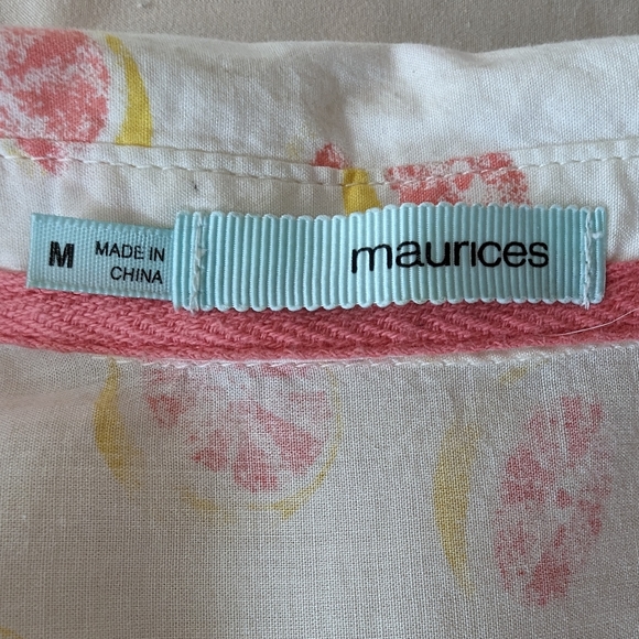 Maurice's medium grapefruit print top - Picture 4 of 4